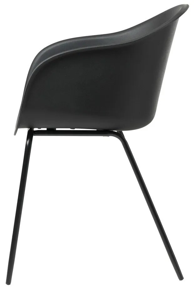 Sedia da pranzo nera Topley - Unique Furniture