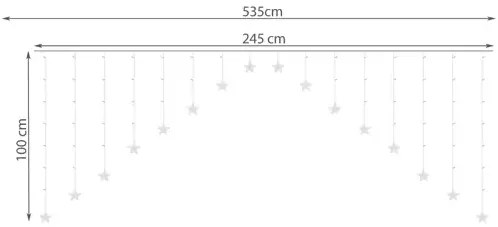 Bellissima illuminazione natalizia 136 LED