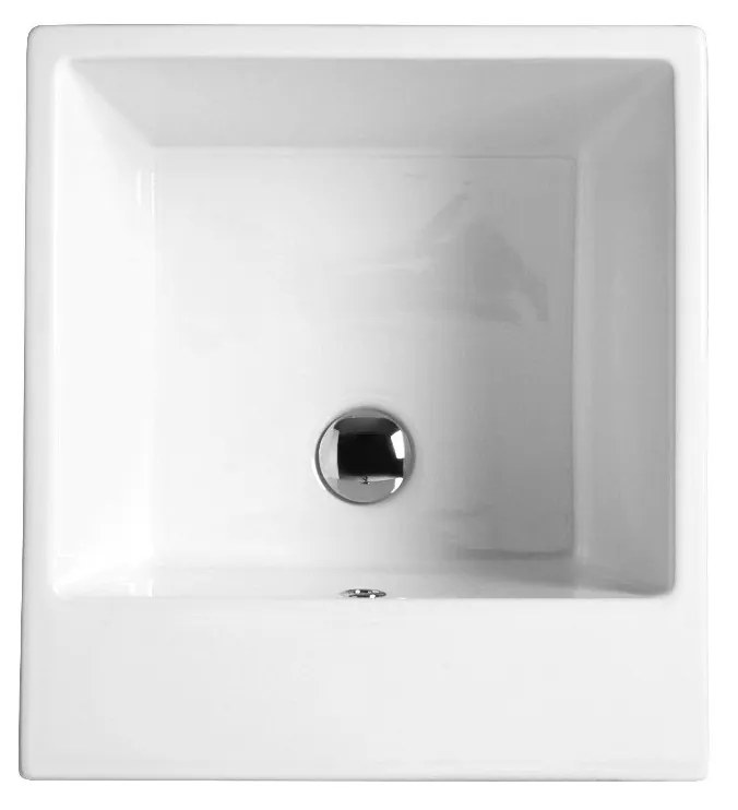 Colavene Acquaceramica Volant Lavatoio 45x50 in ceramica Bianco