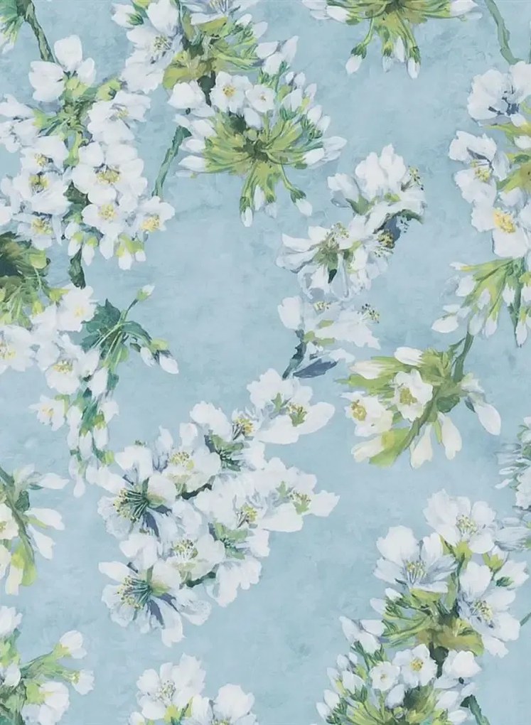 Designers Guild Tapete Fleur D Assam - Sky