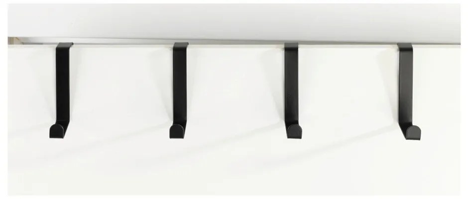 Set di 4 ganci per porte in nero opaco - Wenko
