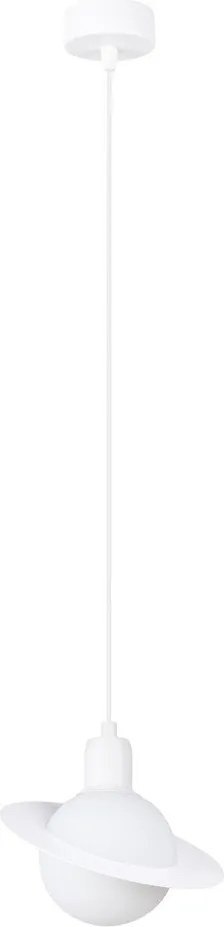 Lampada per bambini bianca con paralume in vetro Mab – Sollux