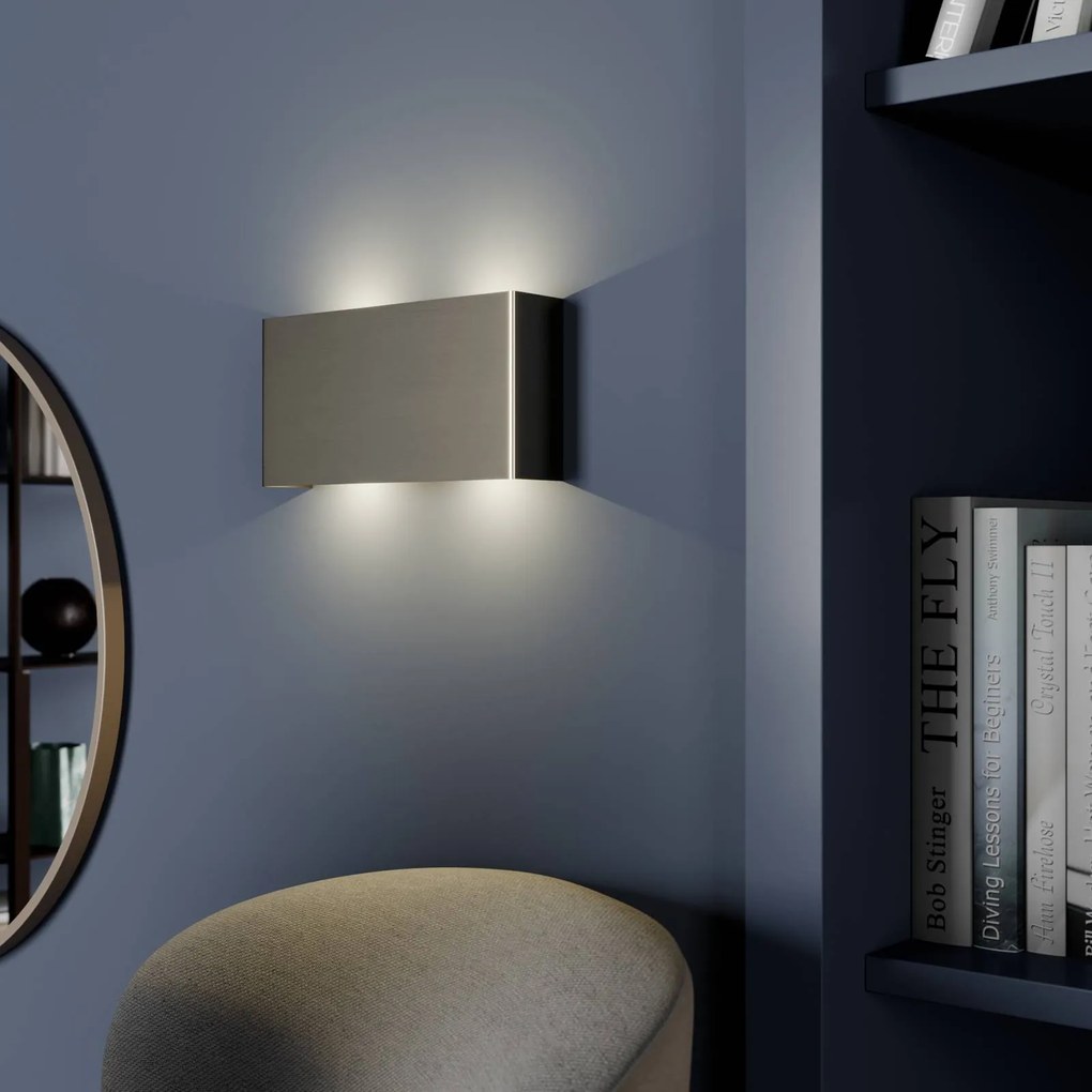 Quitani Maja Applique a LED, nichel, 22 cm