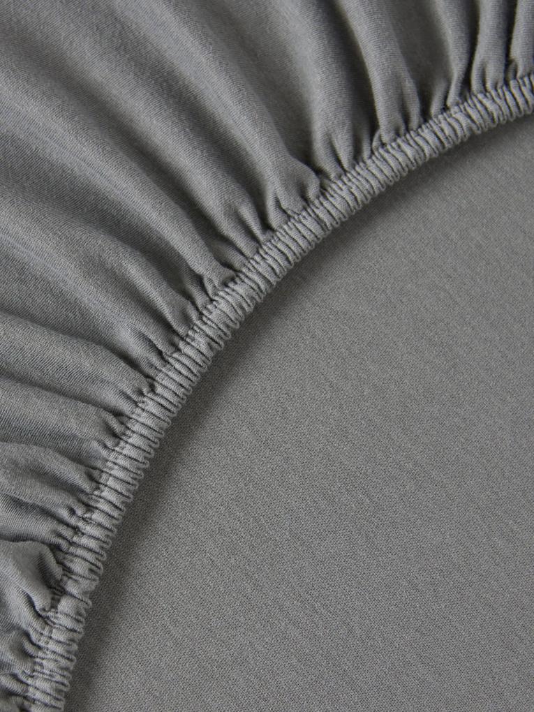Sinsay - Lenzuolo in jersey di cotone con elastico - grigio scuro