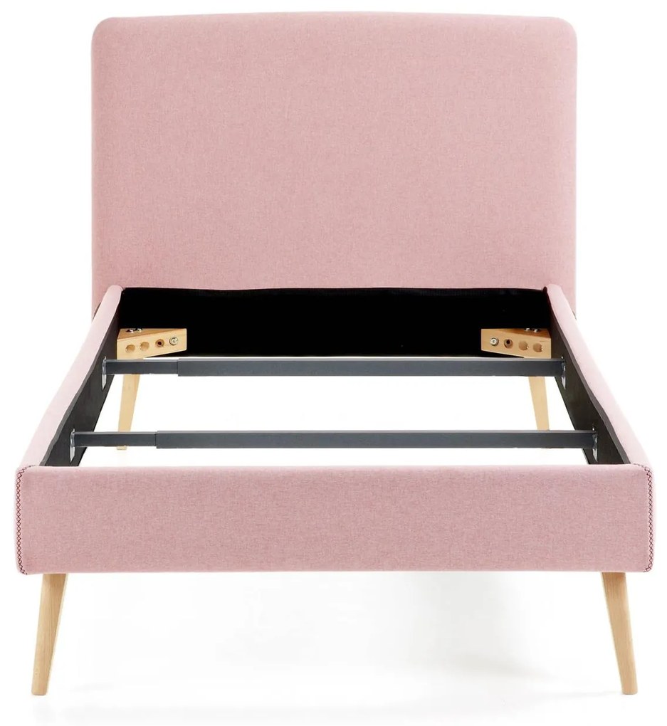 Kave Home - Fodera per letto Dyla rosa per materasso da 90 x 190 cm