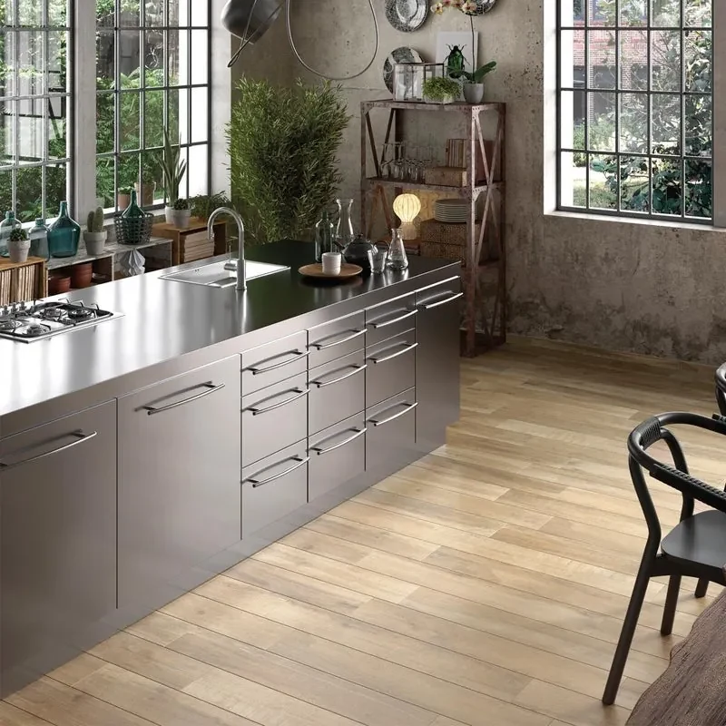 Mosaico in ceramica North Wind + Oak marrone L 30 x L 30cm x Sp. 9 mm, 7 pezzi