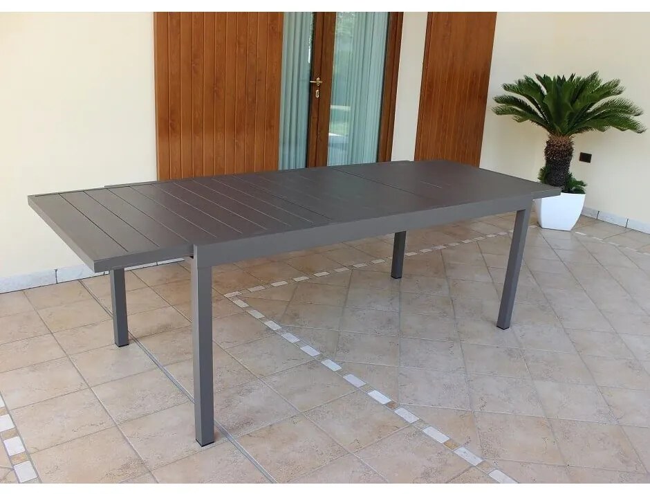 DEXTER - tavolo da giardino allungabile in alluminio da 200 x 100 cm