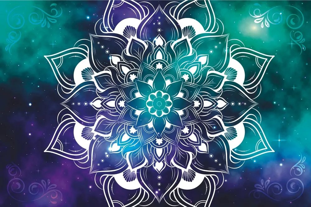Carta da parati – Mandala moderno con motivo orientale