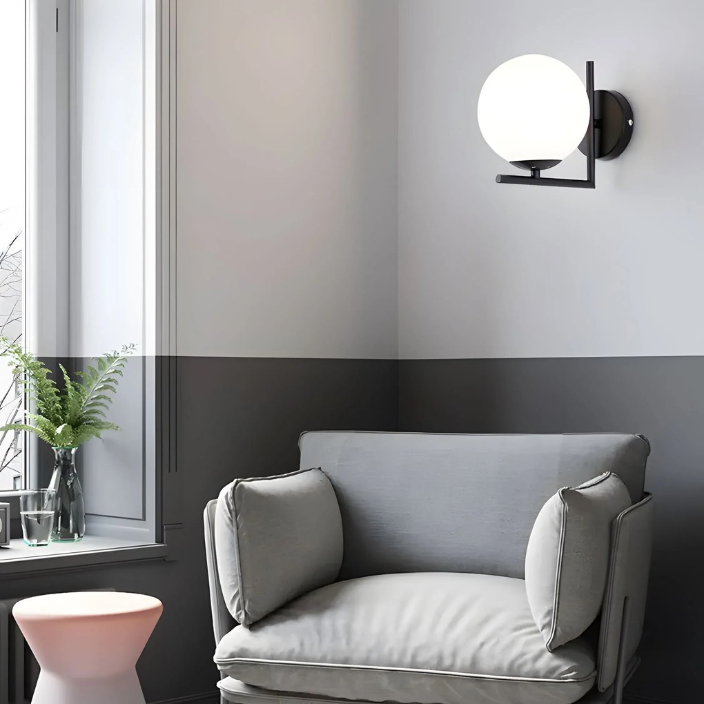 Lampada da parete G101-1W Black White