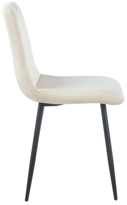 Sedia Kisa Balck Velluto - Beige