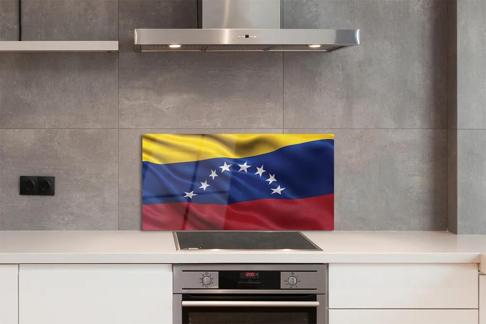 Pannello paraschizzi cucina Bandiera venezuelana 100x50 cm