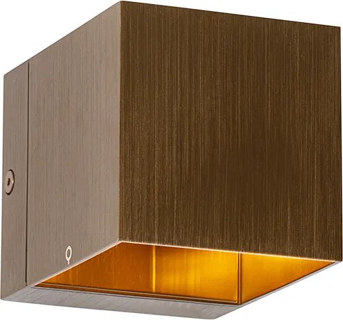 Lampada da parete intelligente bronzo scuro 8 cm incl. Wifi G9 - Transfer