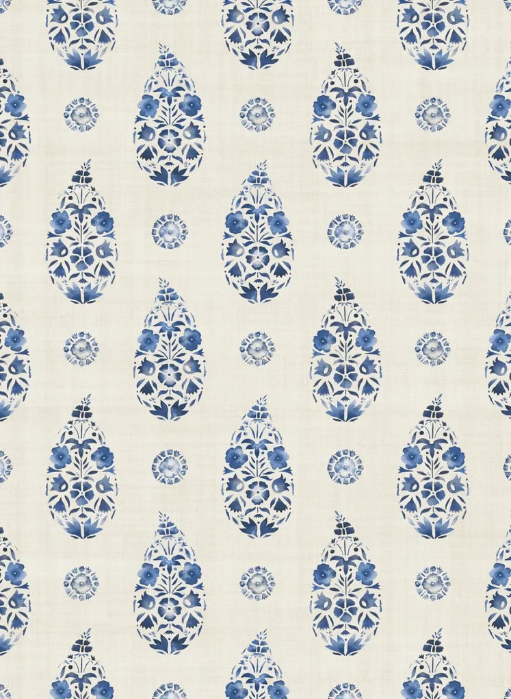 Coordonne Carta da parati Paisley - Blue
