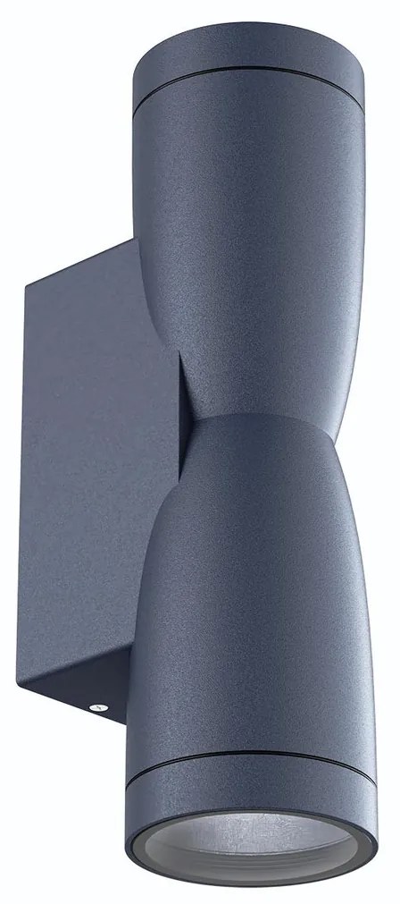 Applique Conica a Clessidra Bidirezionale IP65 GU10 - Grigia