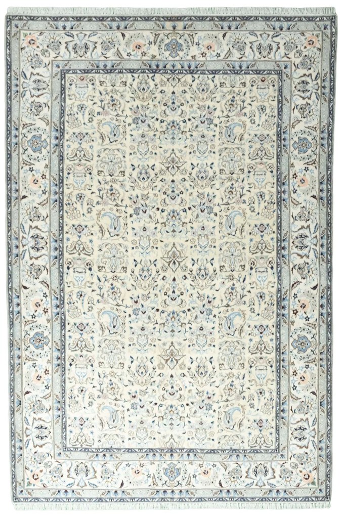Nain Tappeto 310x210 Beige (Iran) Annodato A Mano