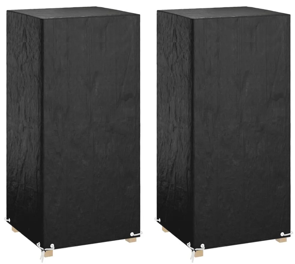 Copri Sedie Da Giardino 2pz 8 Occhielli 75x70x140cm Polietilene /
