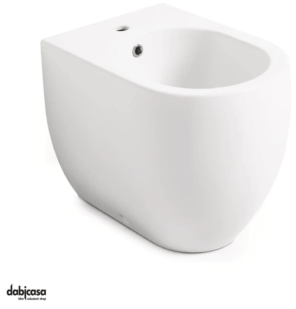 Kerasan "Flo 56" Bidet Da Terra FiloParete Bianco Lucido