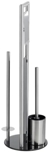 WENKO 24981800 - Set WC RAVINA 20x70 cm acciaio inossidabile/argento