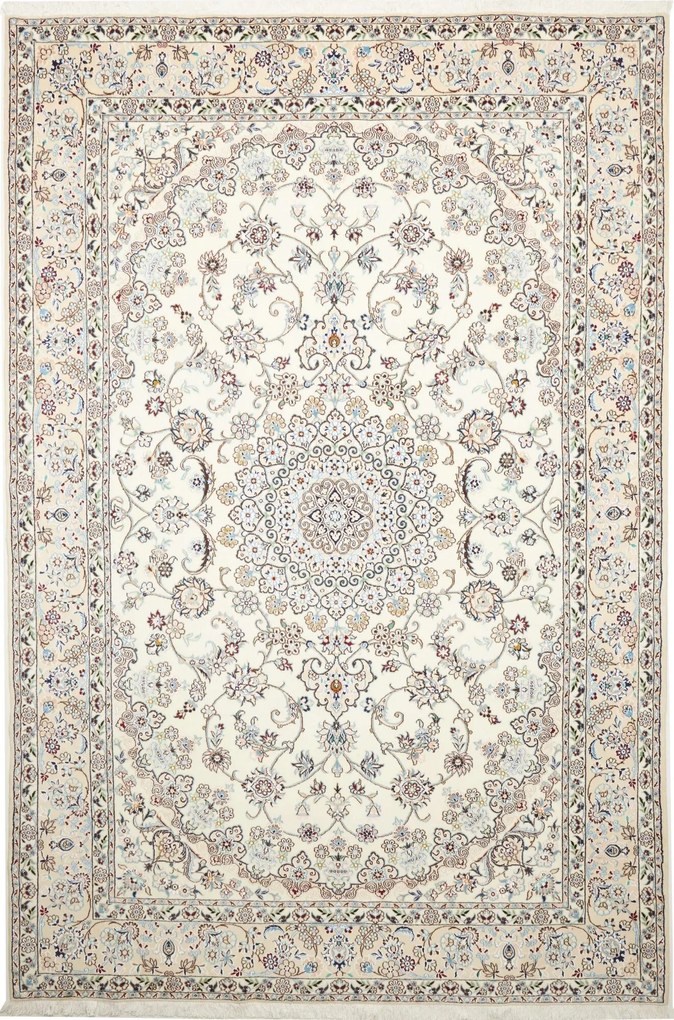 Nain Tappeto persiano 210 x 310 Beige (Iran) Annodato A Mano