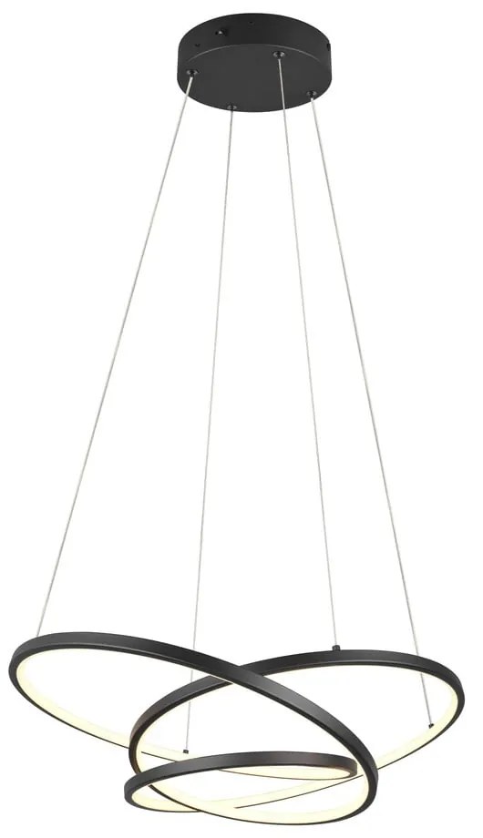 Lampadario dimmerabile LED nero opaco Darvin - Trio