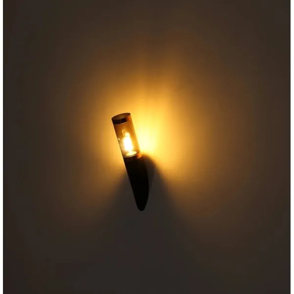 Globo 3157BC - Applique da esterno BOSTON 1xE27/23W/230V IP44 nero/rame