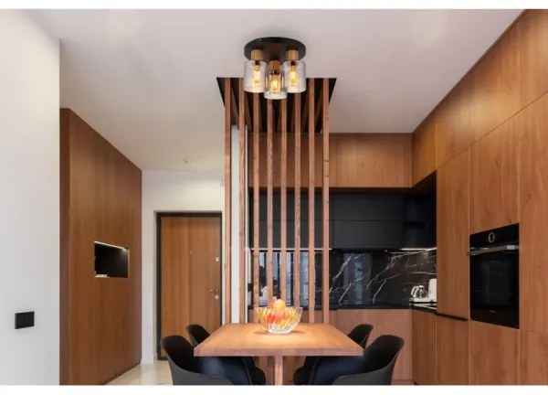 Globo 15768-3D - Plafoniera ALEIDIS 3xE27/25W/230V Ø 30 cm