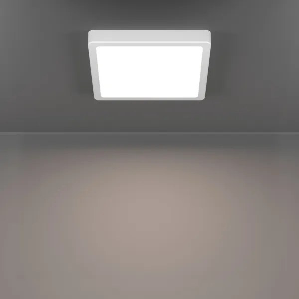 Eglo 901336 - Plafoniera da bagno FUEVA LED/10,5W/230V 22x22cm IP44 bianca