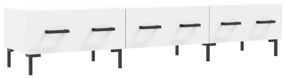 Mobile porta tv bianco 150x36x30 cm in legno multistrato