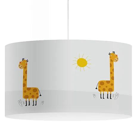 Sospensione Moderna 1 Luce In Polilux Xxl Decokids Giraffa Made In Italy