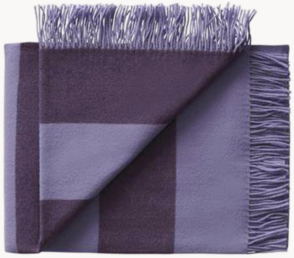 Coperta in lana con frange The Polychrome
