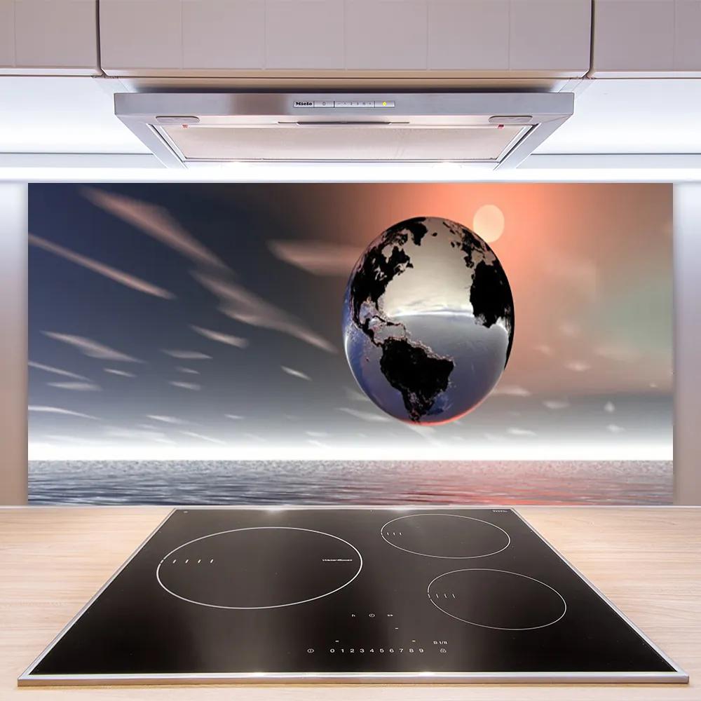 Pannello cucina paraschizzi Arte della Terra 100x50 cm
