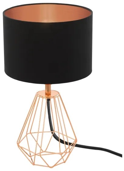 Eglo 95787- Lampada da tavolo CARLTON 2 1xE14/60W/230V