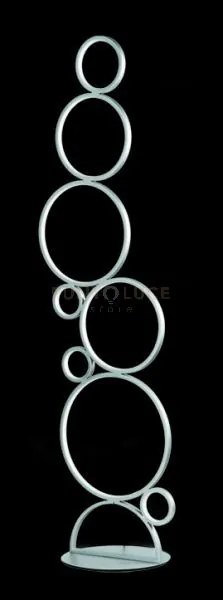 Piantana pois silver 3000k 4295lm 52w dimmerabile h.160cm