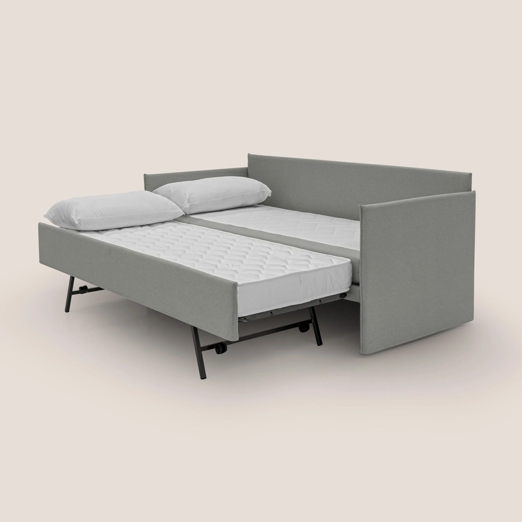 Brenta Divano duplex con doppio letto in tessuto simil cotone impermeabile T13 grigio
