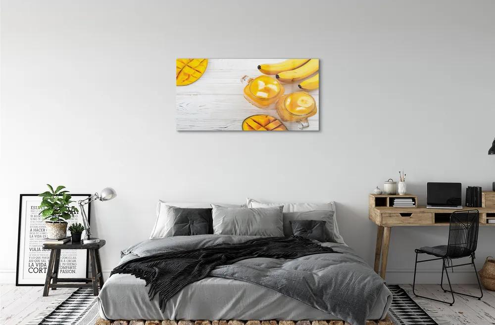 Quadro acrilico Cocktail di banana mango 100x50 cm