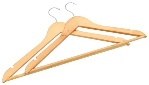 Set Appendiabiti 100 pz Antiscivolo in Legno Massello