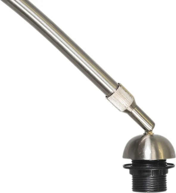 Lampada ad arco in acciaio con paralume verde muschio 50/50/25 - XXL