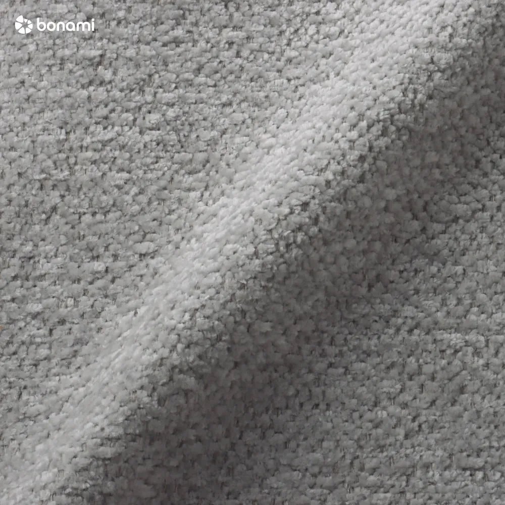 Divano angolare grigio chiaro allungabile e con contenitore (penisola a sinistra/chaise lounge) con rivestimento in ciniglia Everest – Bobochic Paris