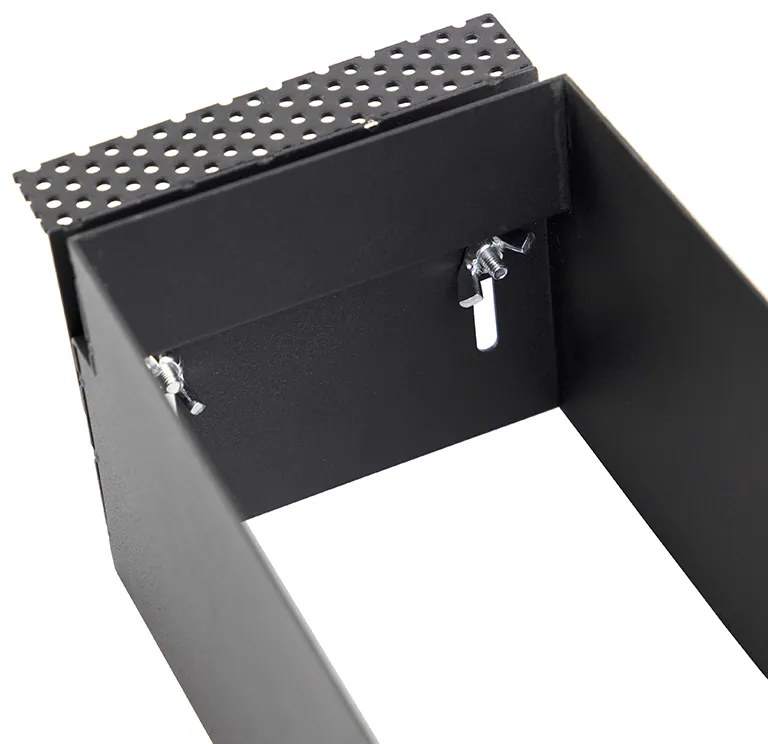 Faretto da incasso nero GU10 AR70 senza cornice 3 luci - Oneon