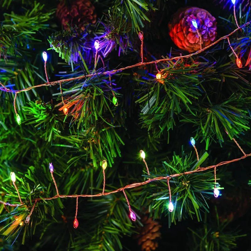 Filo di luci di natale 1000 lampadine LED multicolore natalizia 2 m