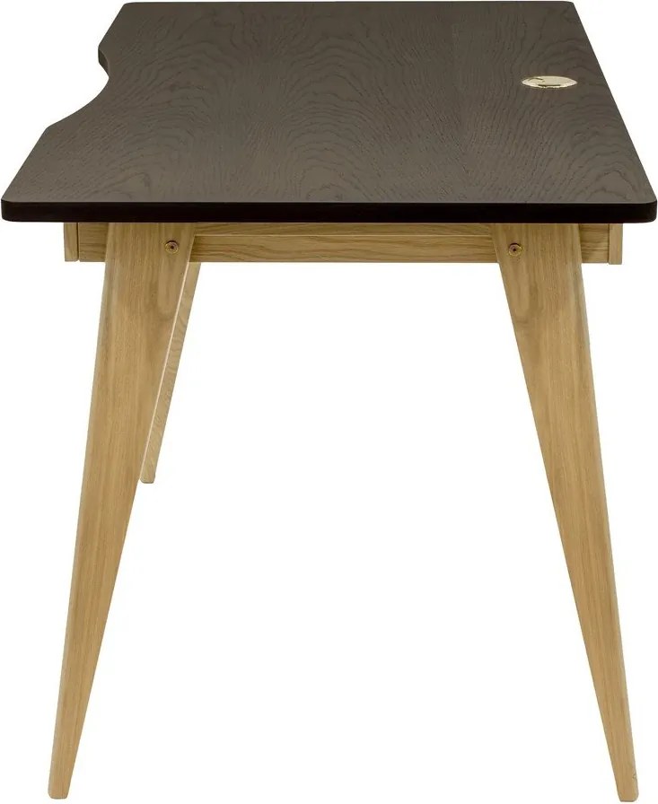 Scrivania con effetto rovere 70x140 cm Nice – Woodman