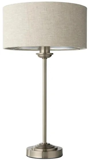Endon 100646 - Lampada da tavolo HIGHCLERE 1xE14/7W/230V beige/cromo opaco