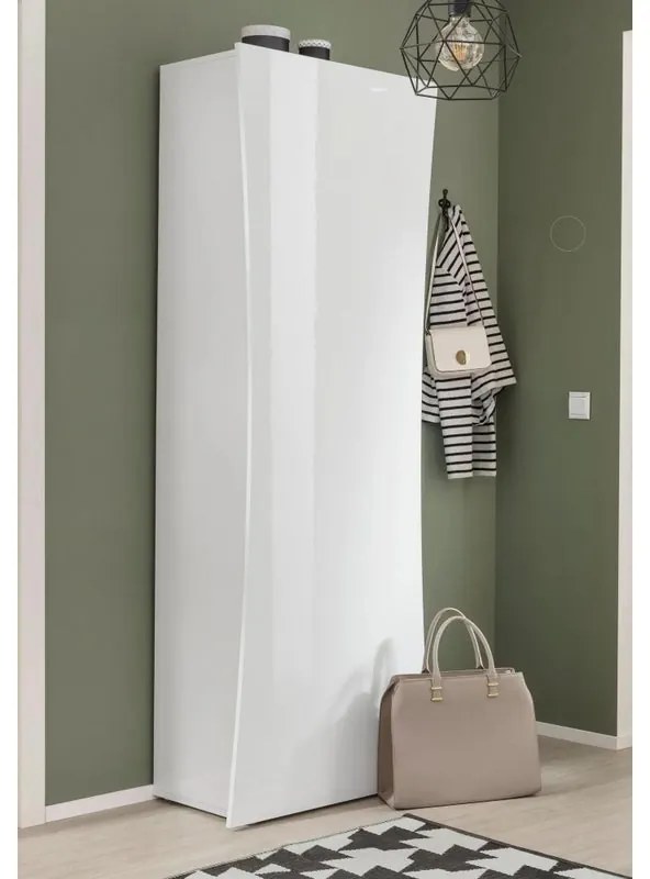 Mobile colonna ARCO L 63 x H 187.2 P 40 cm bianco lucido