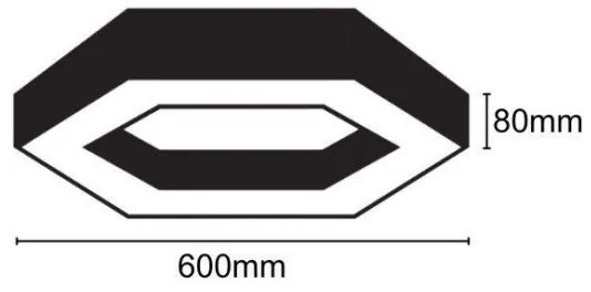 Plafoniera LED LED/28W/230V 4000K diametro 60 cm