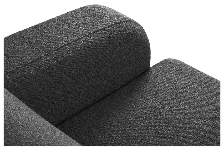 Divano in tessuto bouclé grigio scuro 170 cm Molino - Micadoni Home