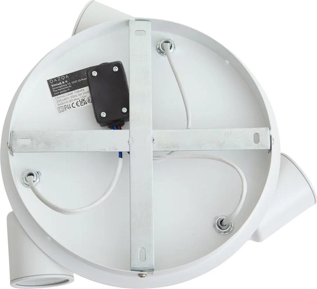 Faretto moderno da bagno bianco 3 luci IP44 - Ducha