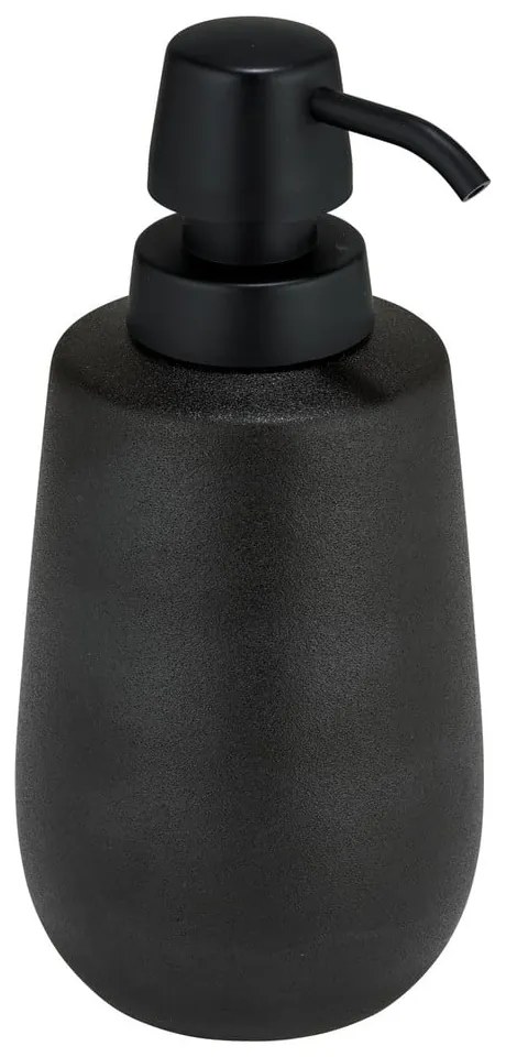 Dispenser di sapone in ceramica nera 490 ml Nerno - Wenko