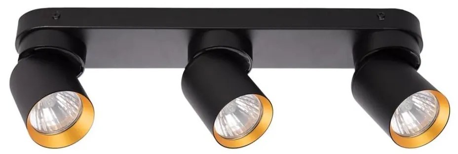Faretto ANDY 3xGU10/8W/230V nero/oro