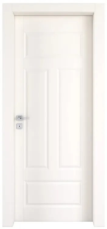 Porta battente Coconut Groove bianco L 60 x H 210 cm destra