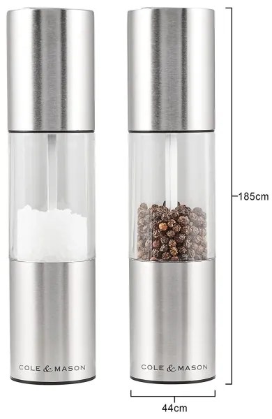 Cole&Mason - Set di macinini per sale e pepe OSLO 2 pezzi 18,5 cm
